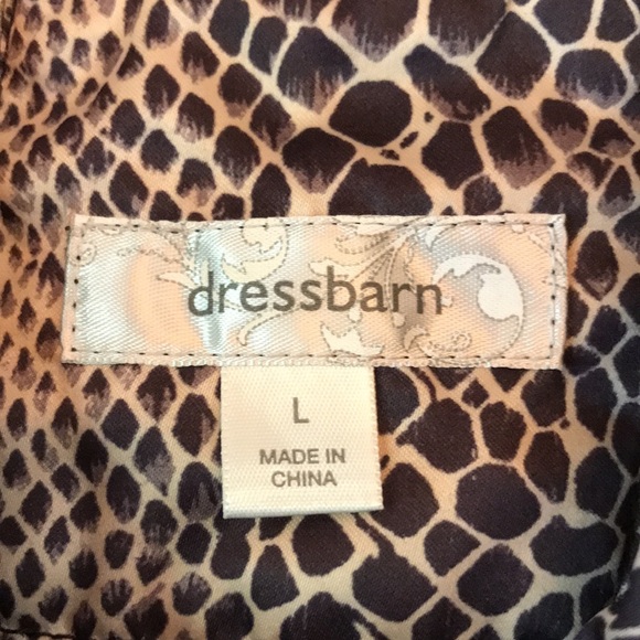 New Dress Barn Large satin short animal print snakeskin print trench barn jacket - Picture 4 of 12